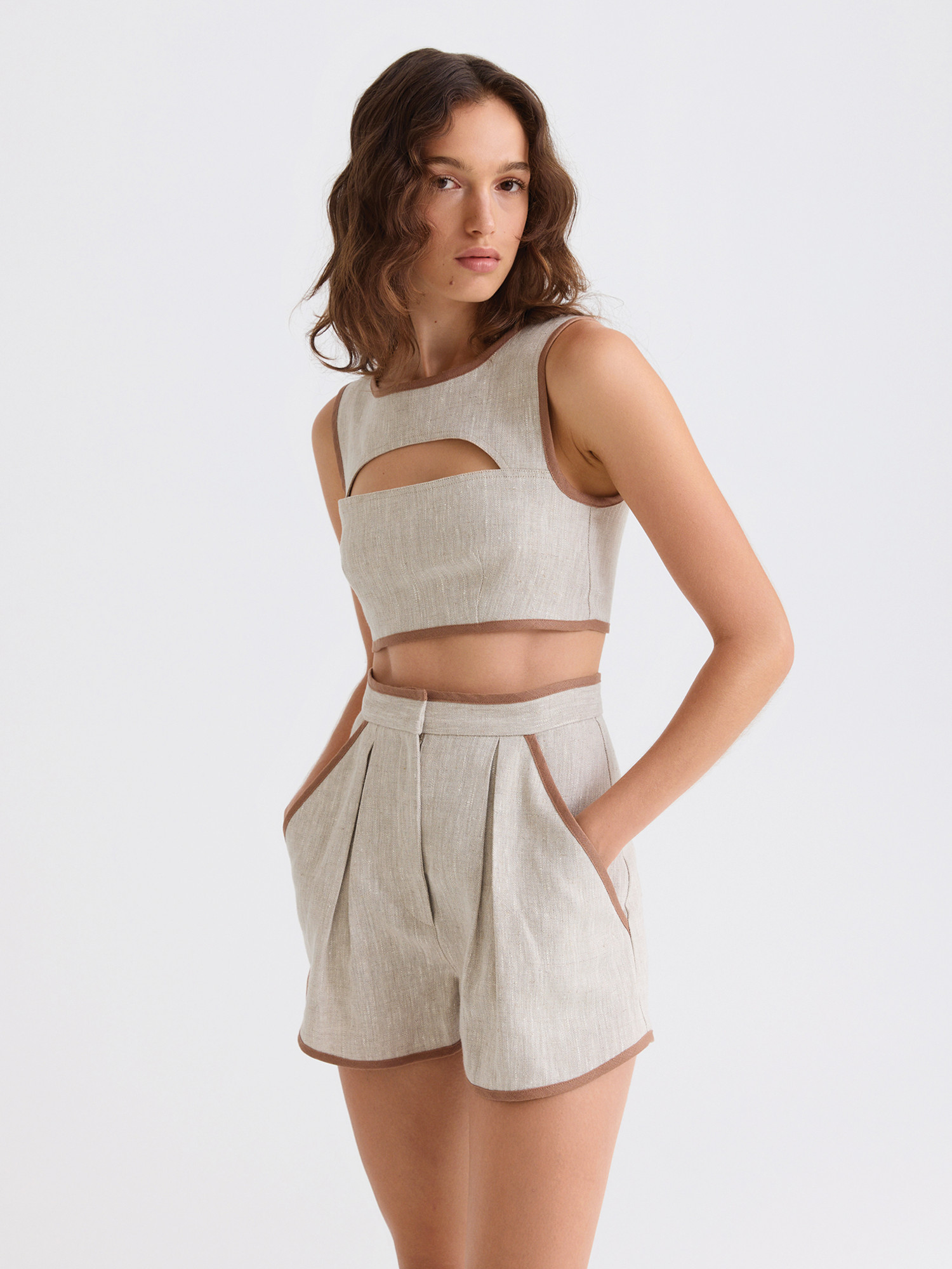 Bound Oatmeal Linen Short – Matthew Bruch