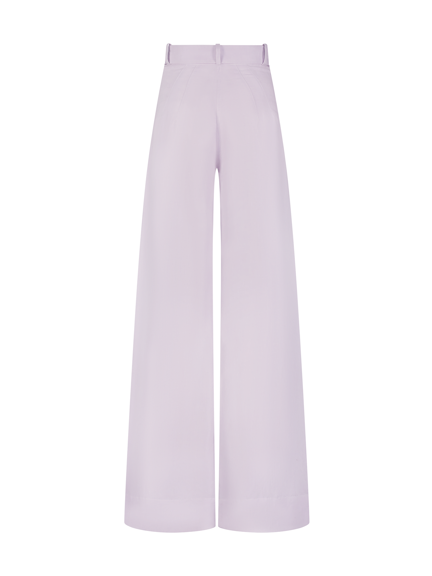 Wide Leg Pleated Lavender Viscose Pant