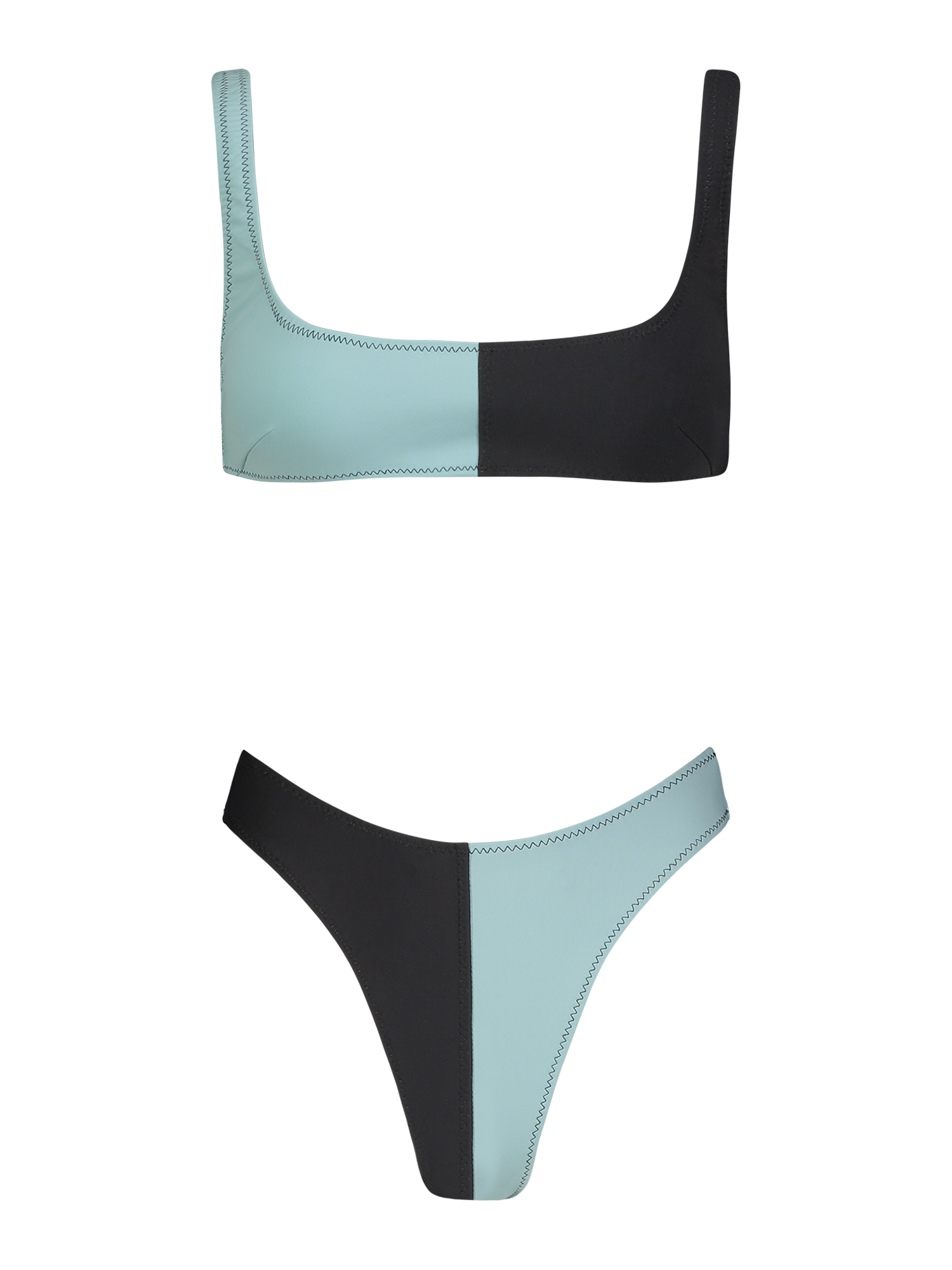 Anna Aqua Colorblock Bikini