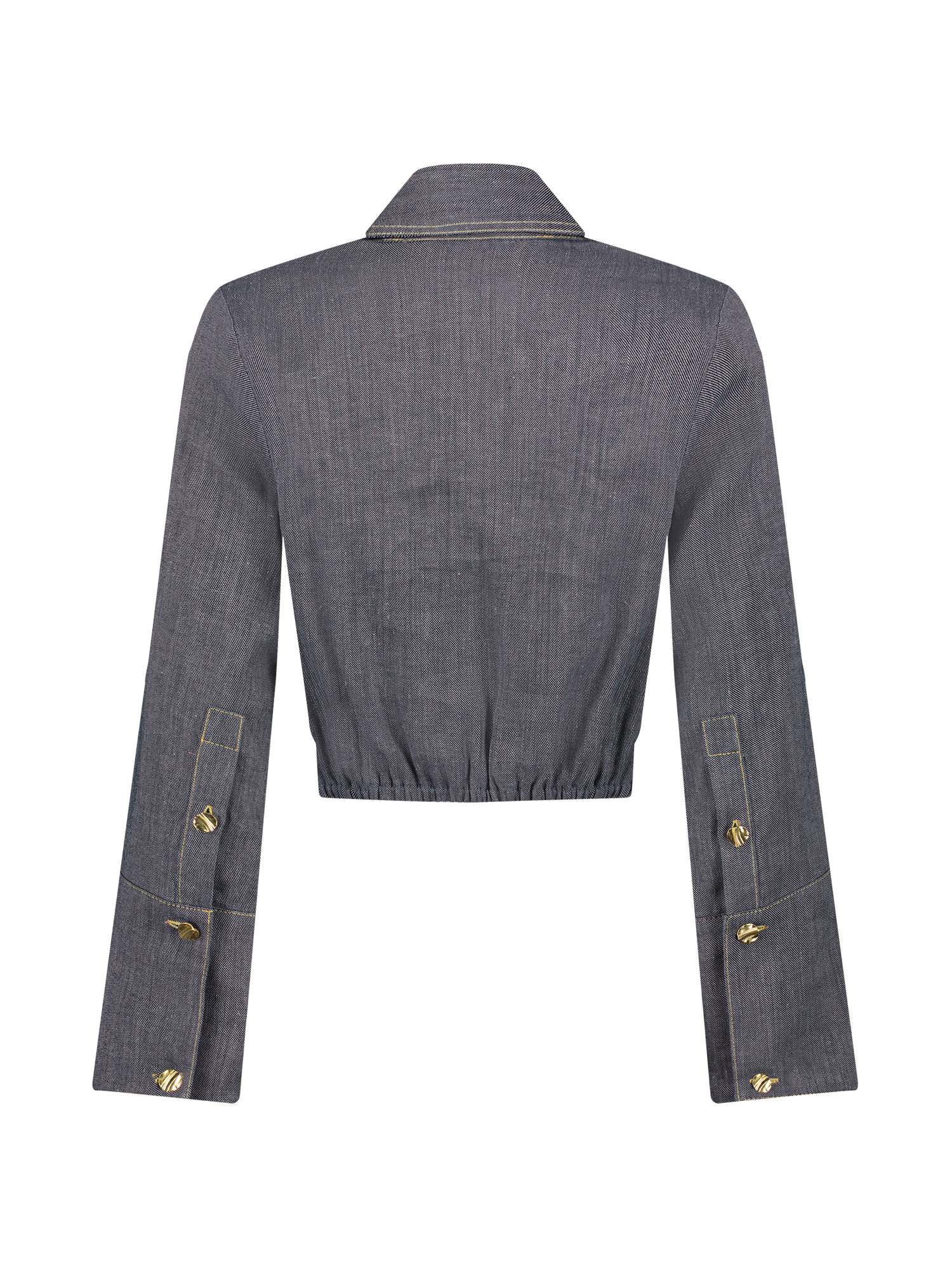 Twist Denim Button Up