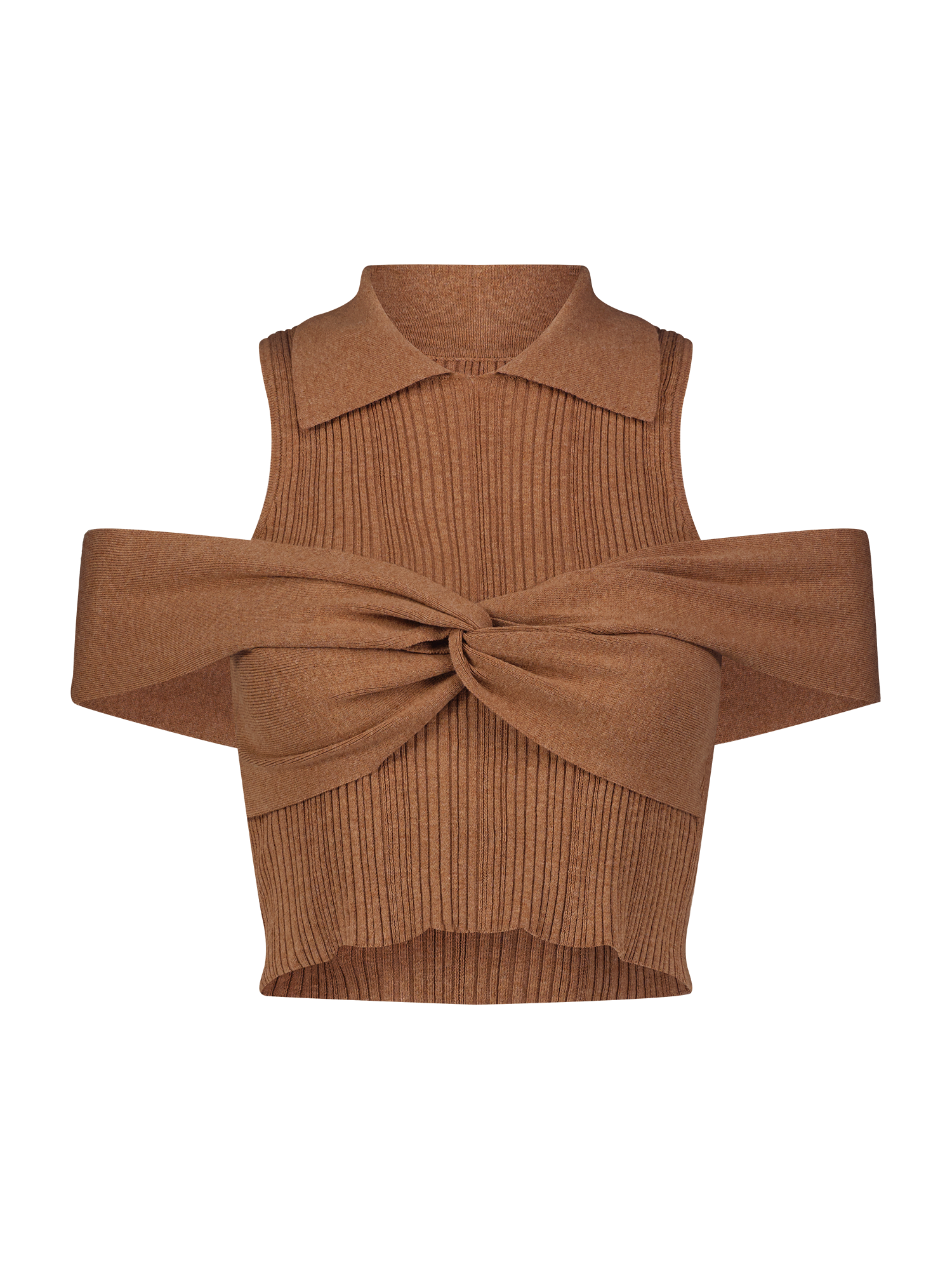 Wrap Off Shoulder Macchiato Polo