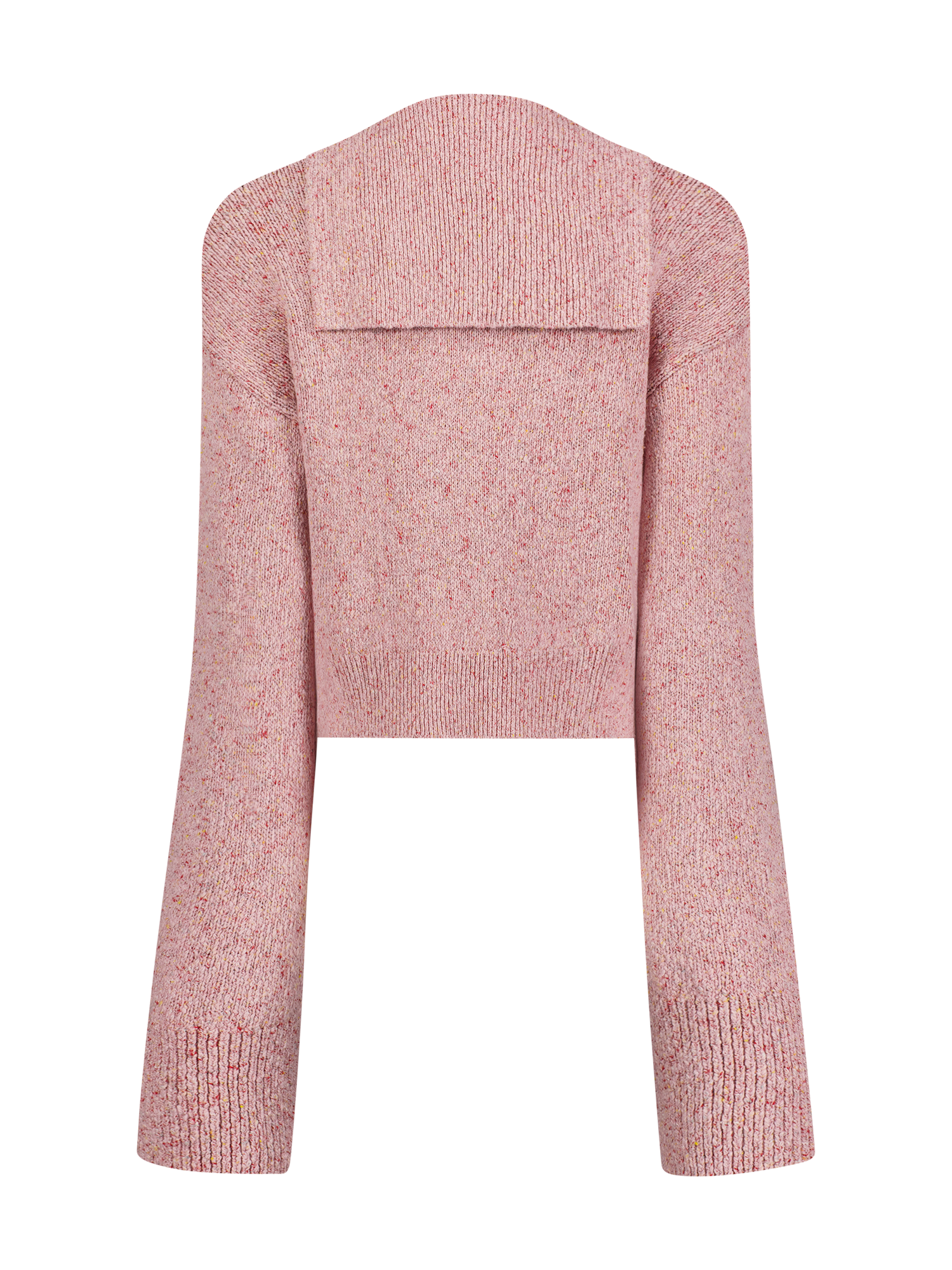 Pink Melange Sailor Knit Pullover