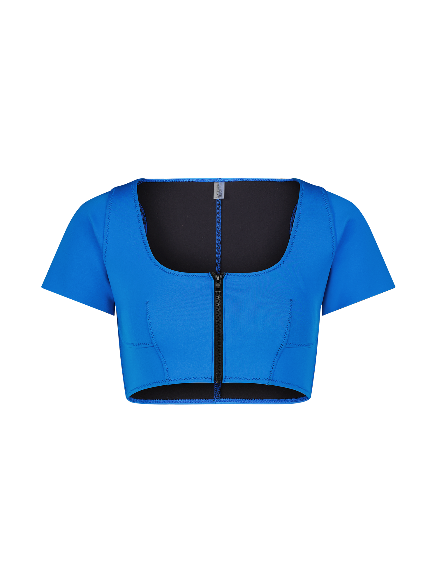 Apron Zip Bright Blue Neoprene Top