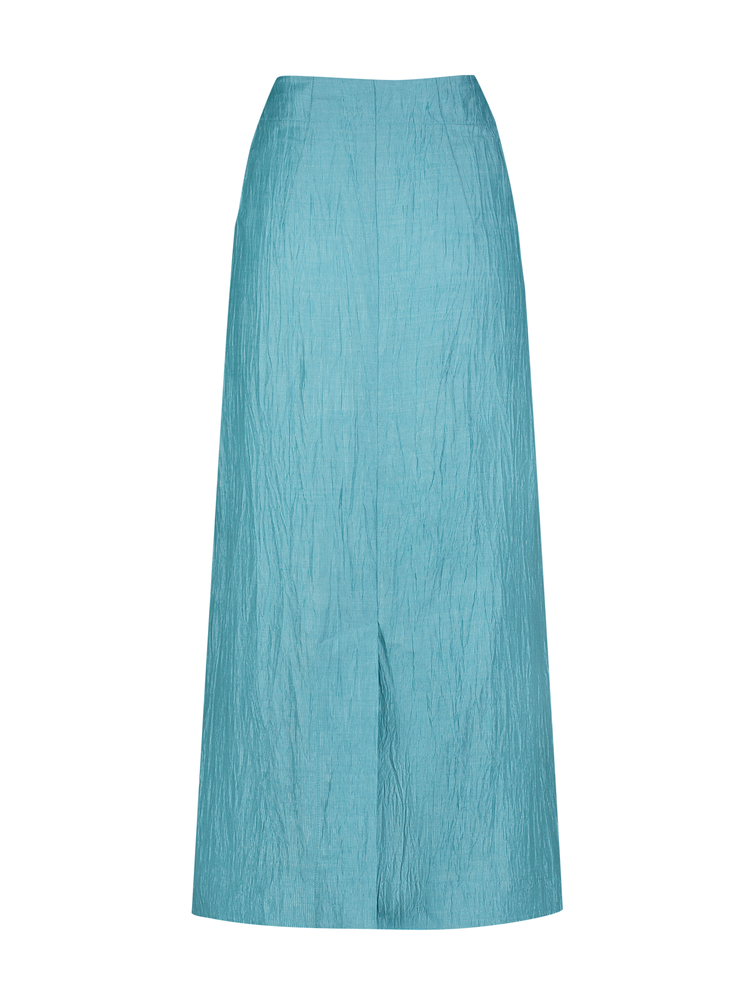 Cargo Bright Blue Crinkle Midi Skirt