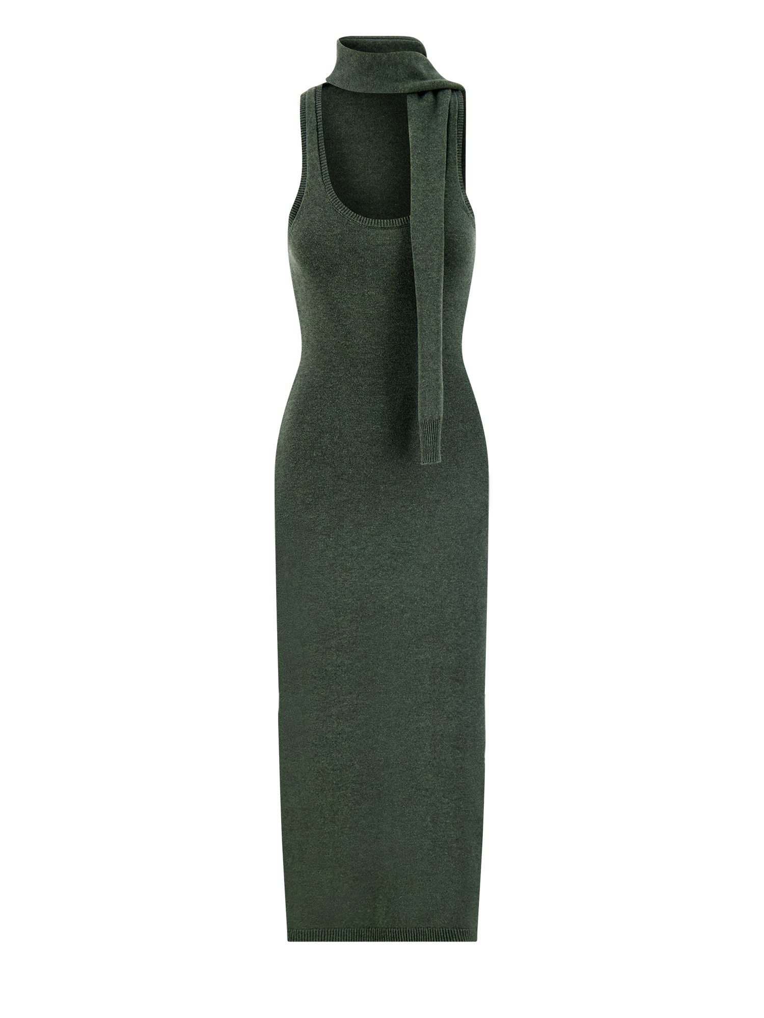 Scarf Forest Tank Midi Dress