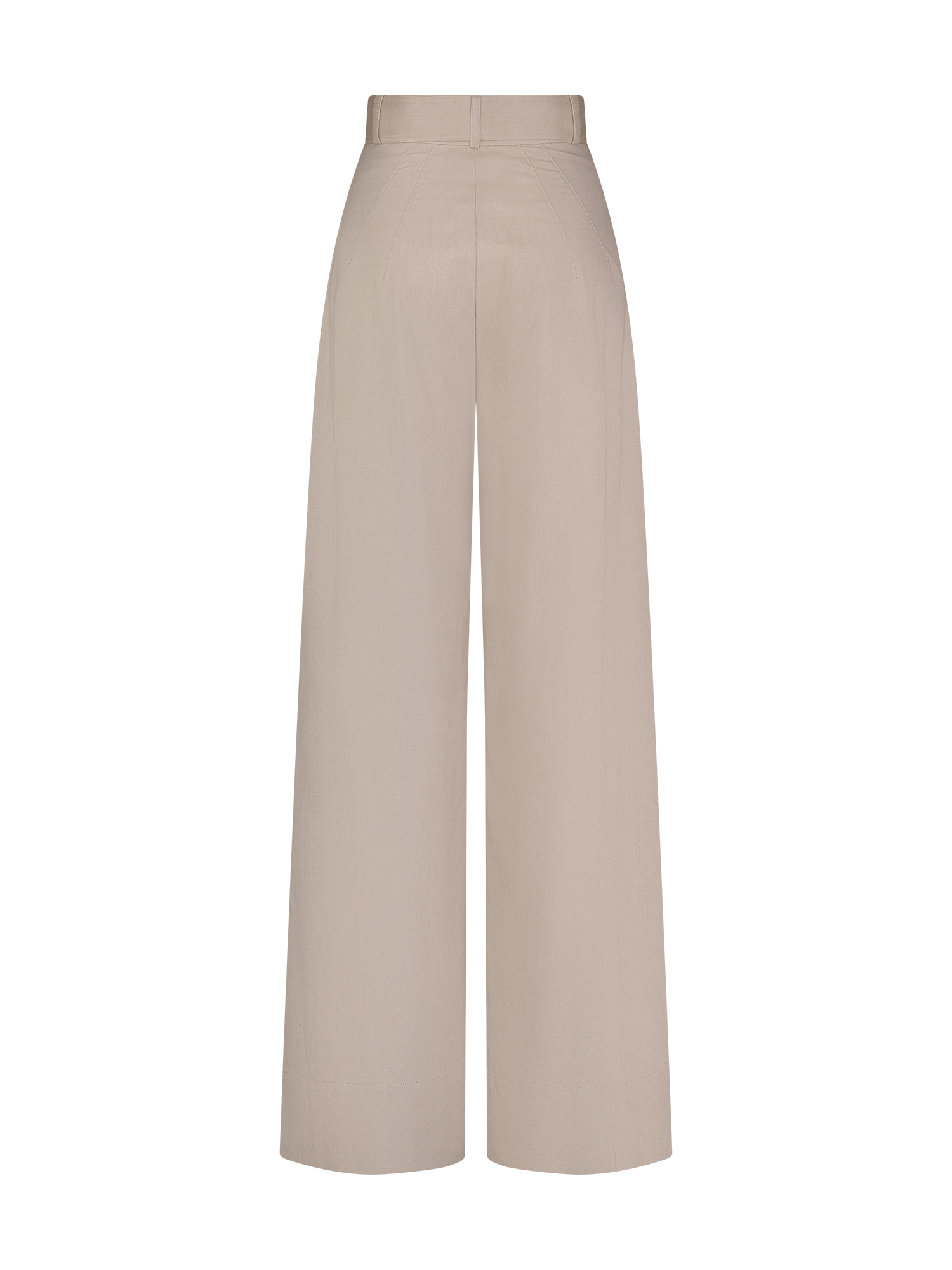 Wide Leg Pleated Camel Flannel Pant