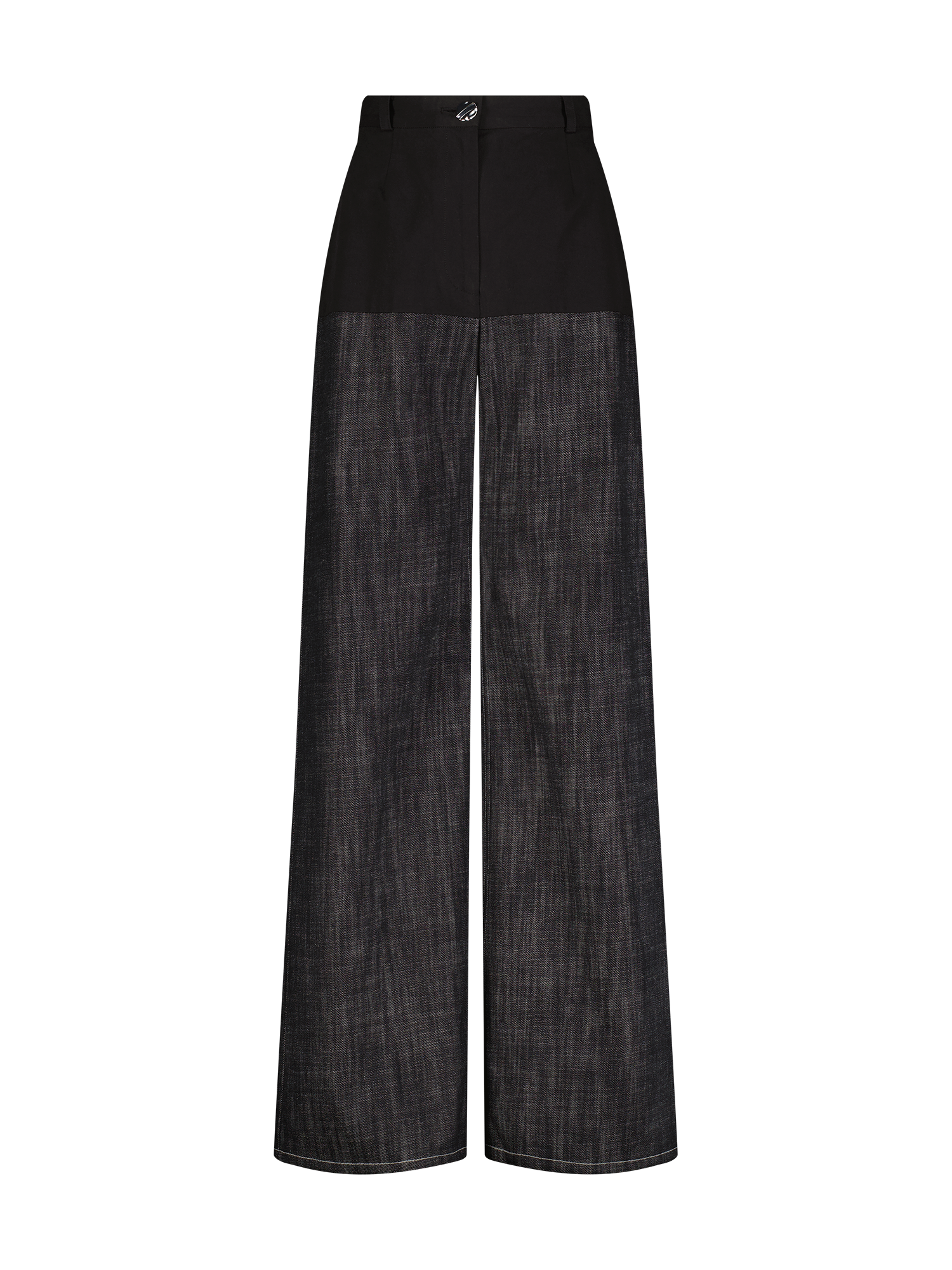 High-Waist Black Combo Jeans