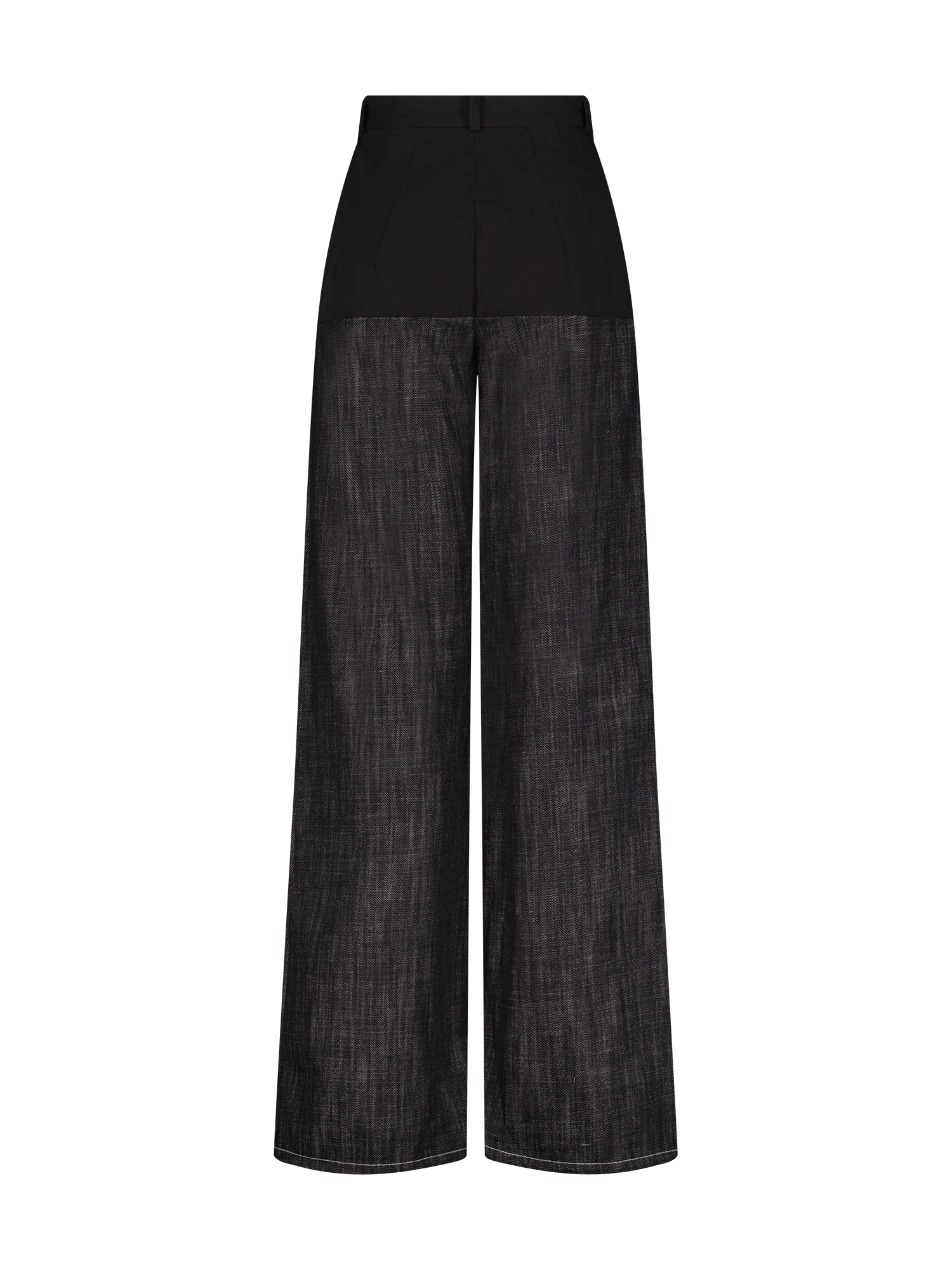High-Waist Black Combo Jeans