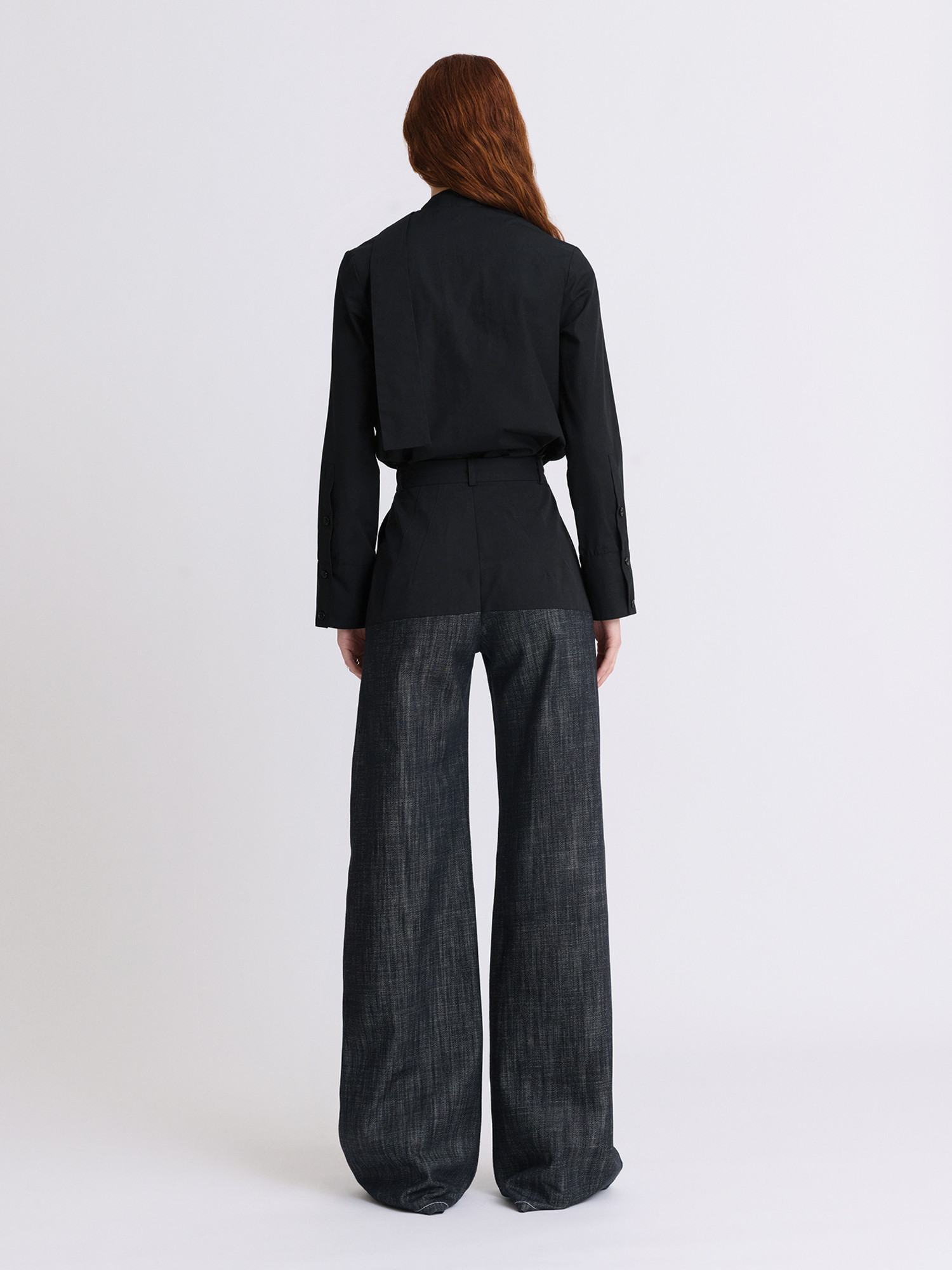 High-Waist Black Combo Jeans