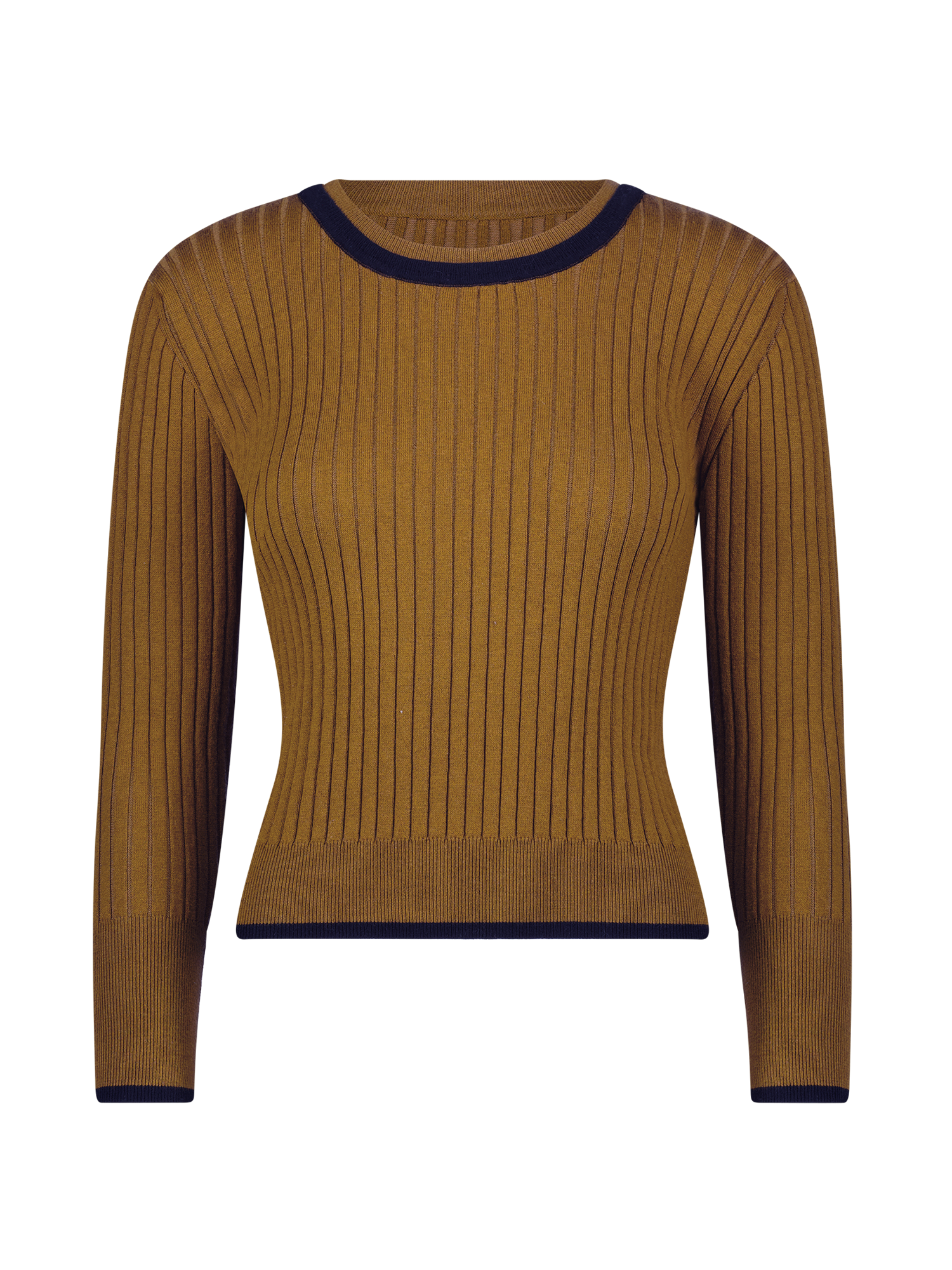 Crew Neck Olive Long Sleeve Sweater