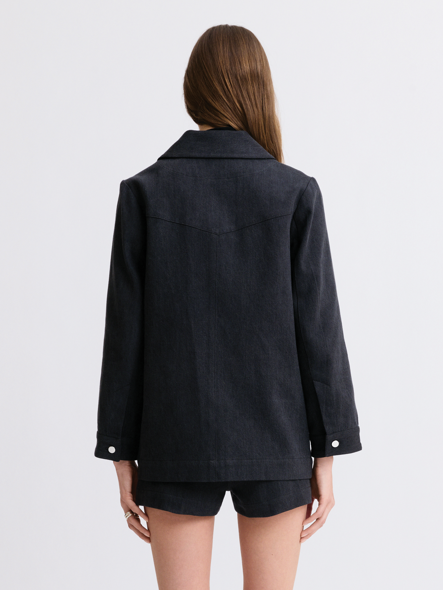 Black Denim Chore Jacket
