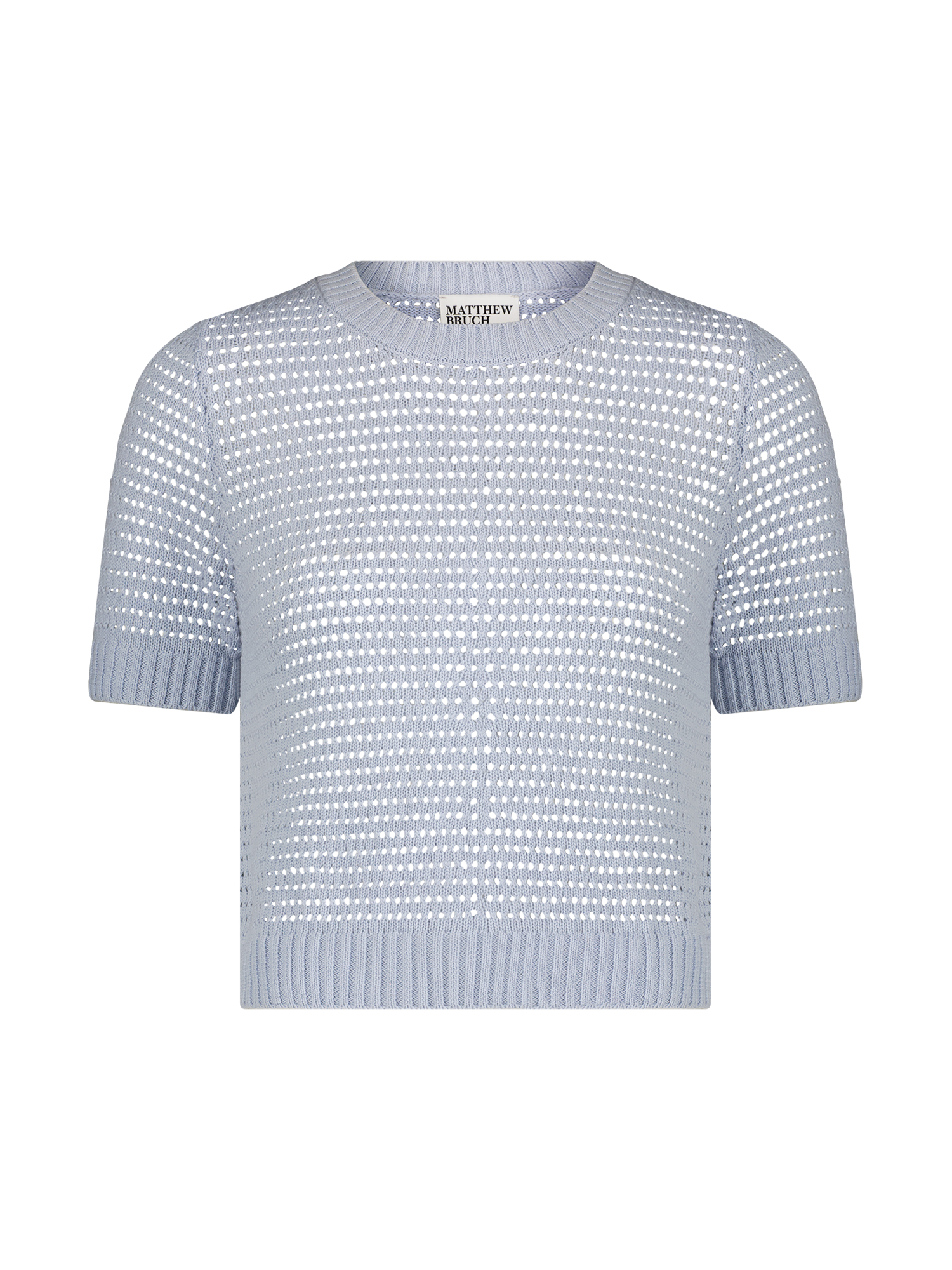 Cable Mesh Light Blue T-Shirt