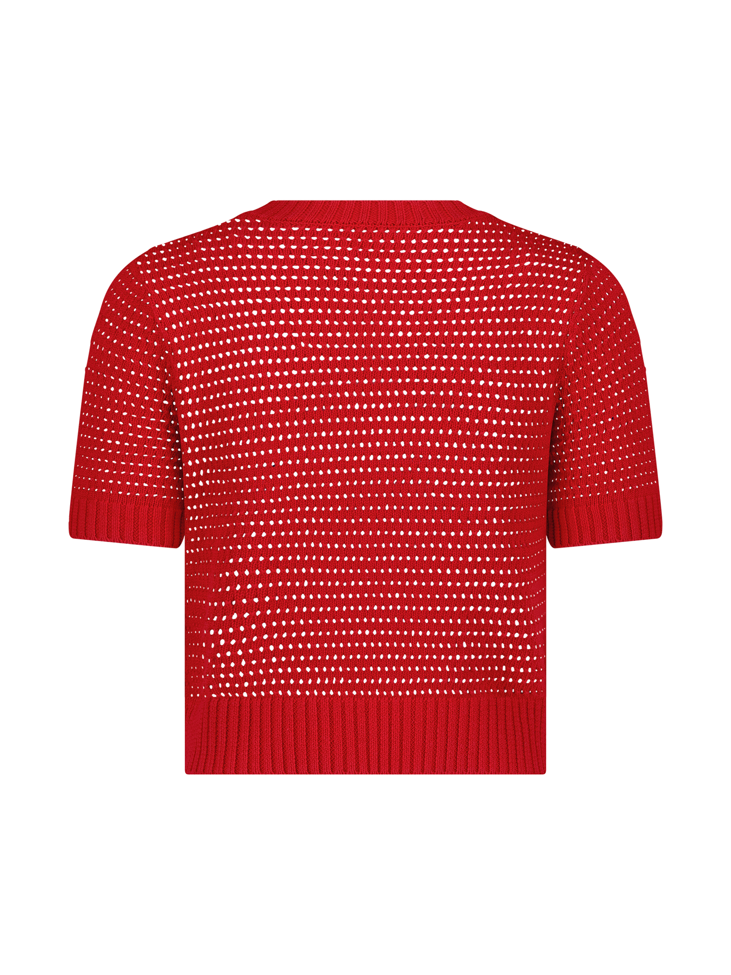Cable Mesh Red T-Shirt