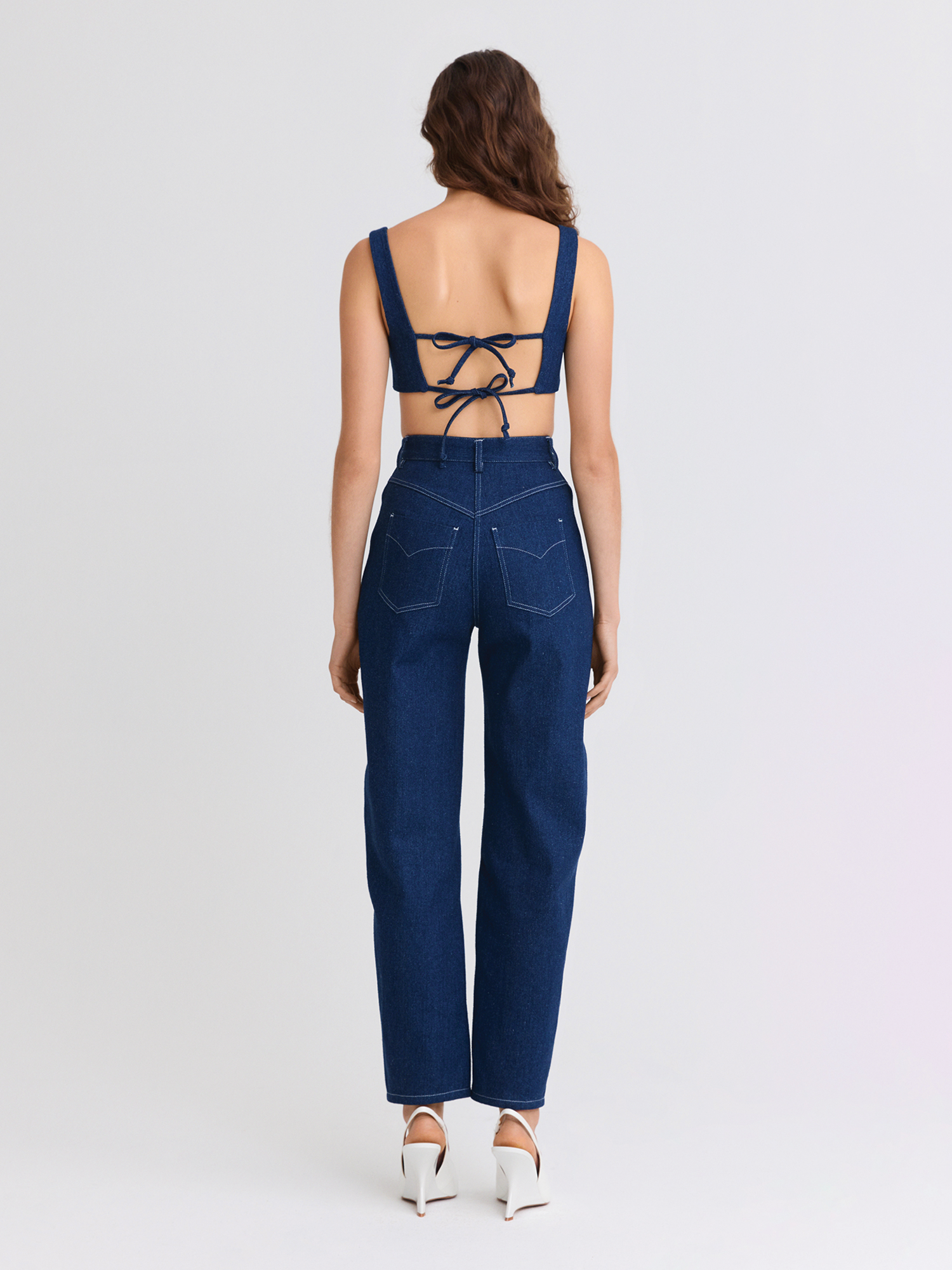 Twist Seam Medium Wash Jeans