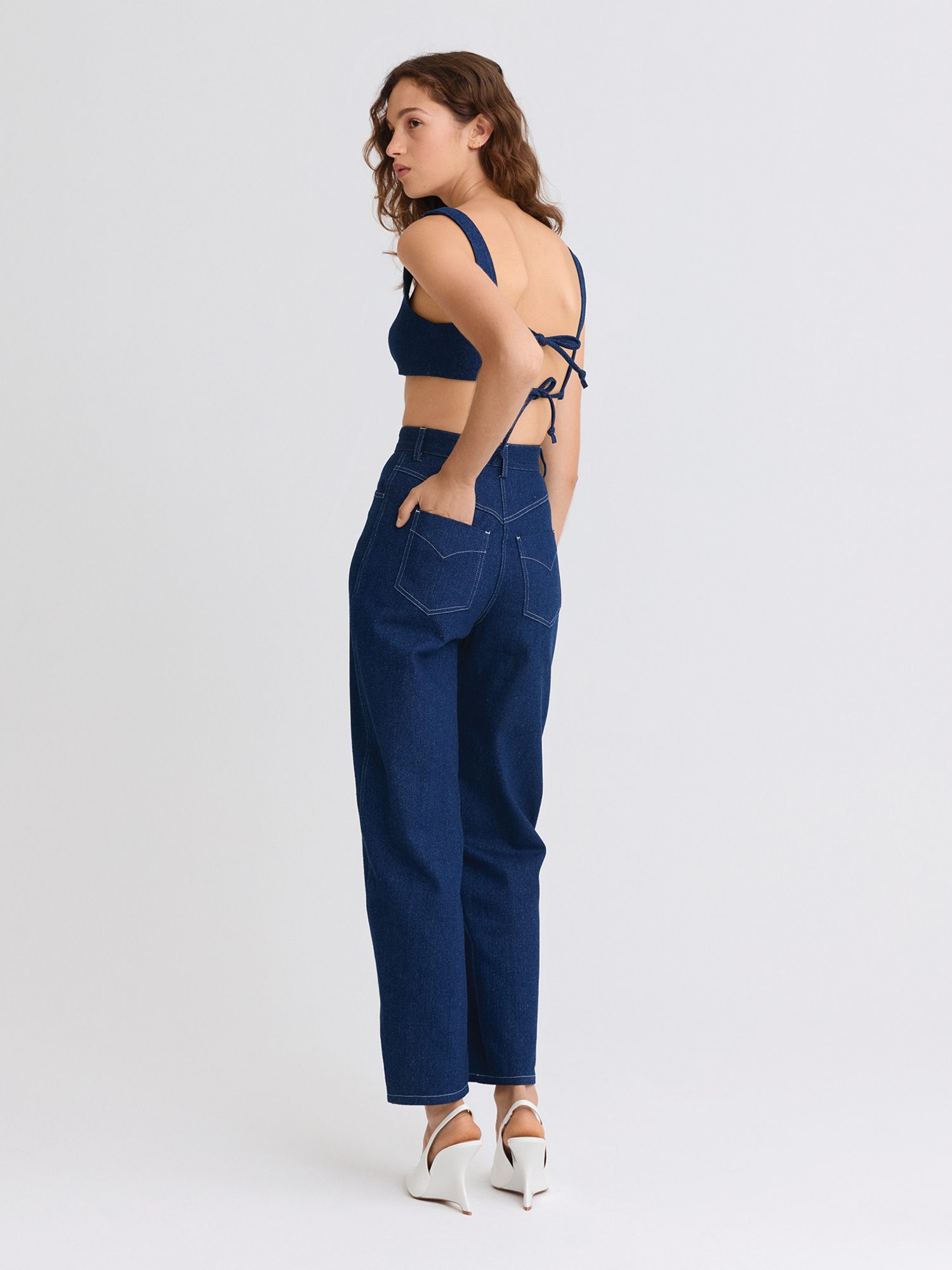 Twist Seam Medium Wash Jeans