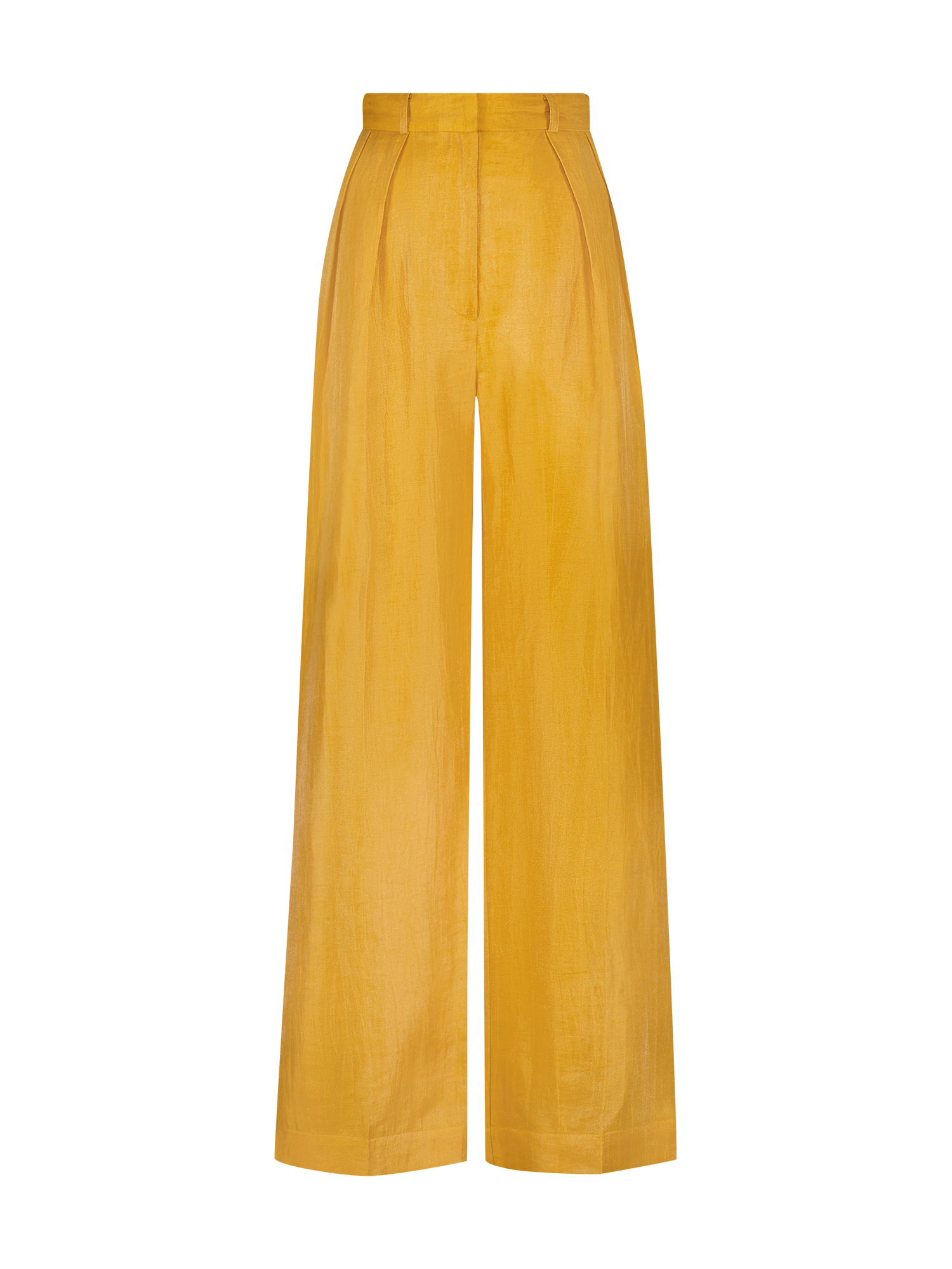 Pleated Saffron Trouser