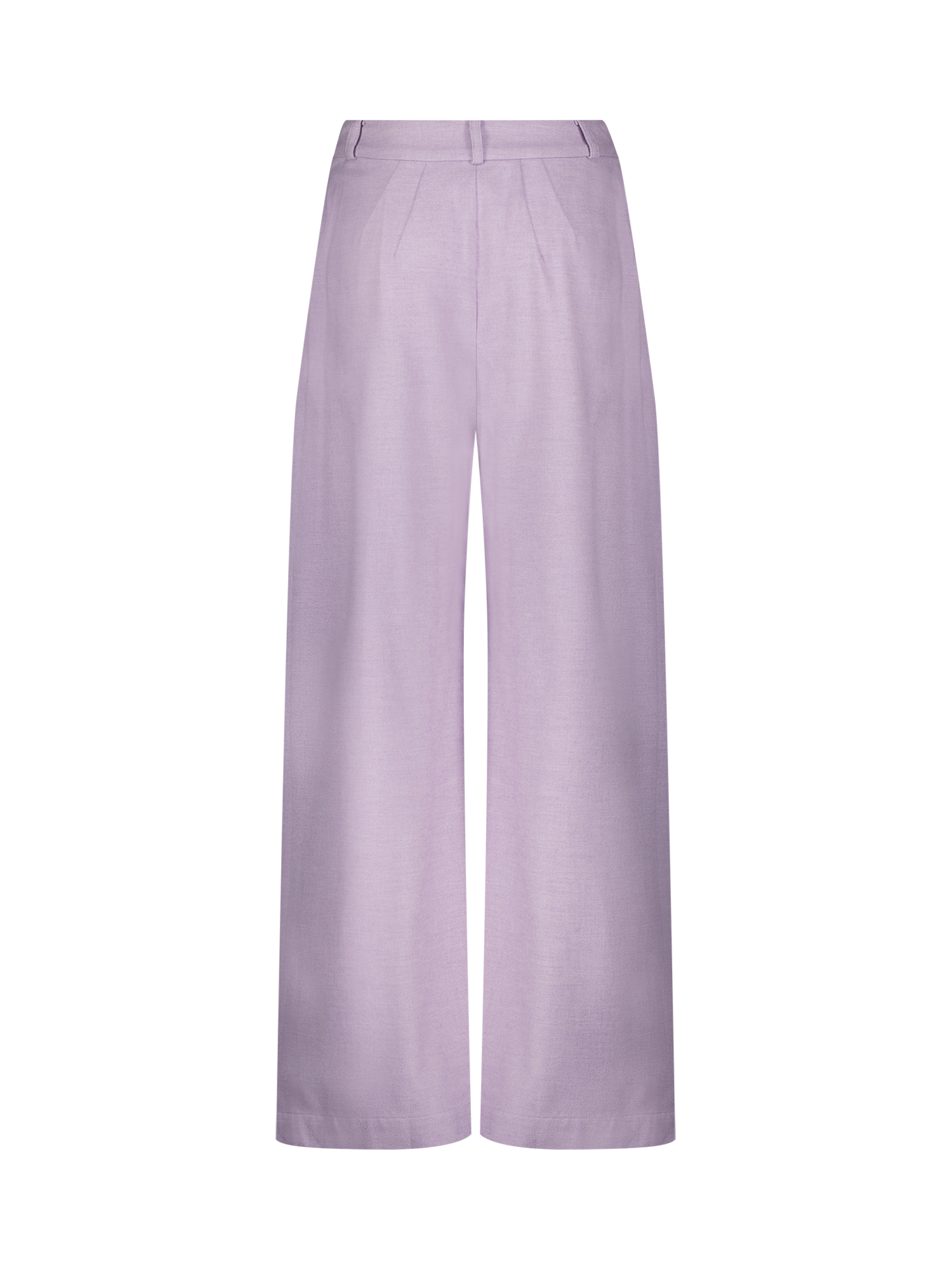 Low-Rise Lavender Flannel Pleated Pant