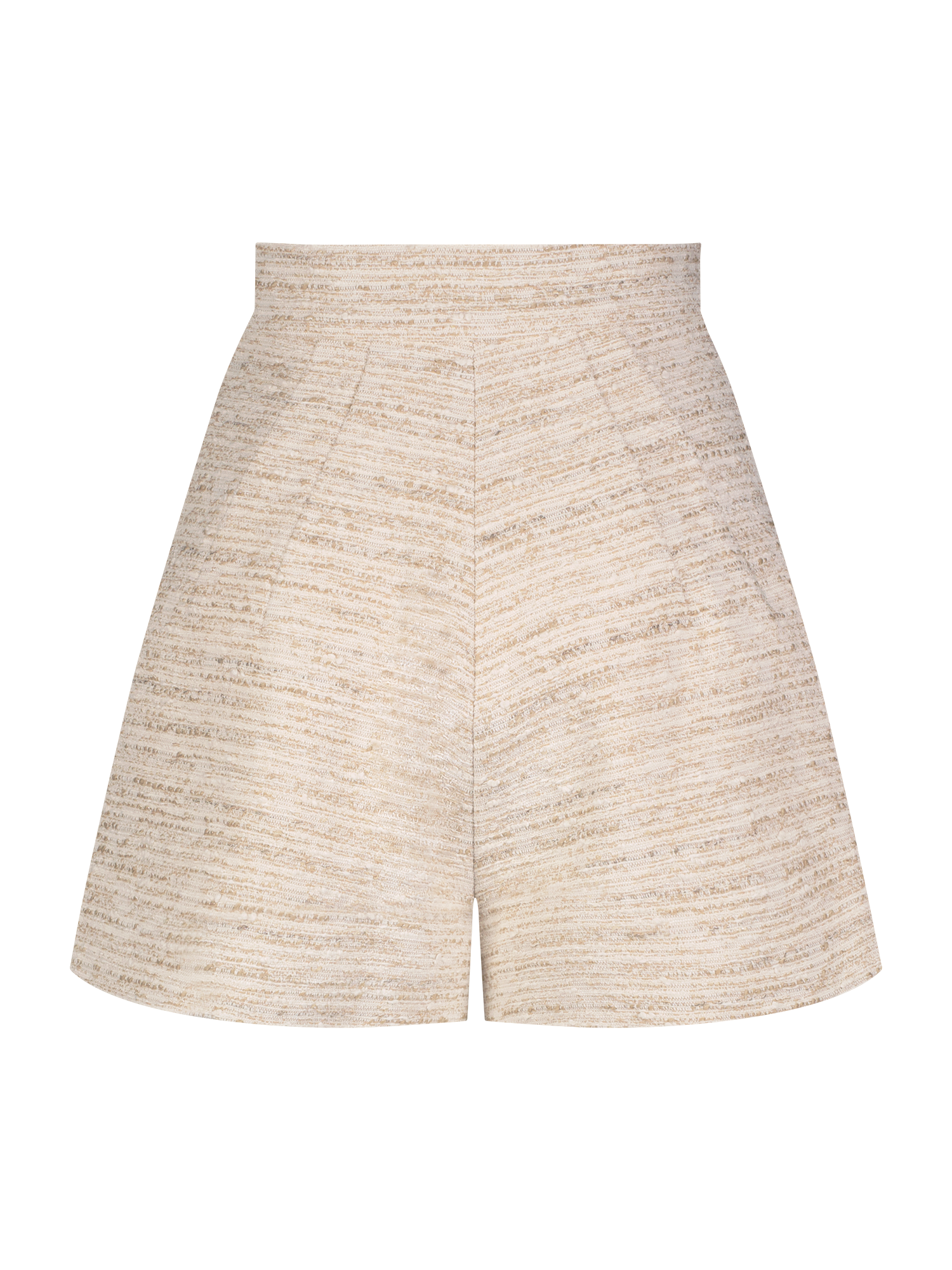 Natural Tweed High-Waist Short