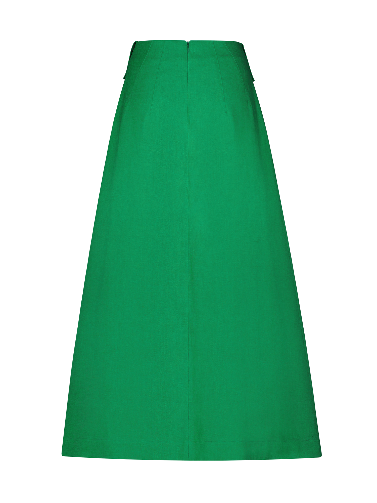 Cargo A-Line Kelly Green Midi Skirt