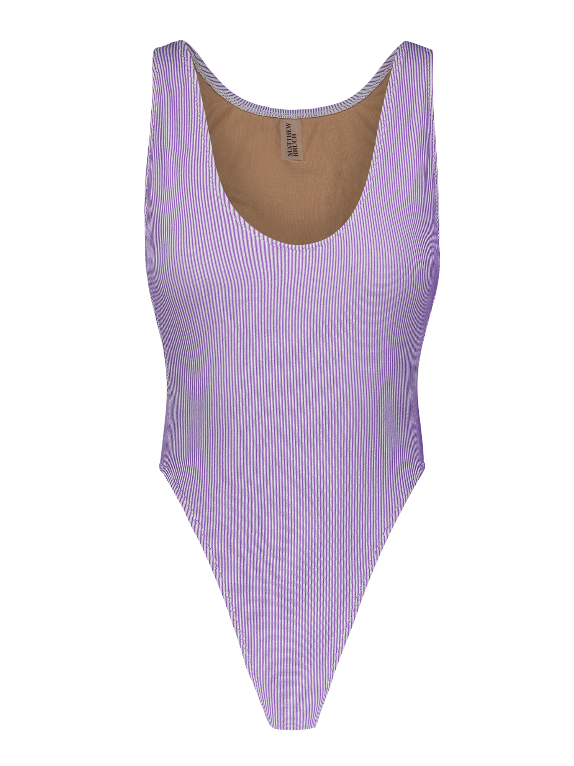 Savannah Lavender Rib Knit One Piece